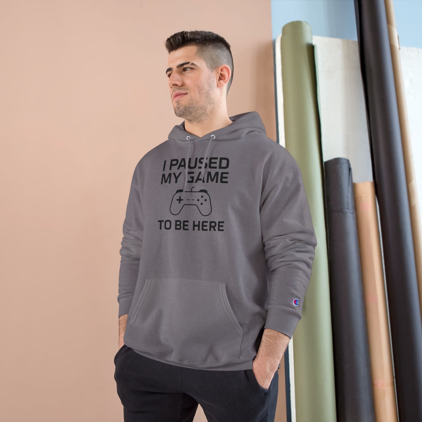 I Paused My Game to Be Here – Funny Gamer Hoodie for Men & Women, Perfect Gift for Gamers, Cozy Gaming Sweatshirt, Video Game Lover Apparel, Casual Gaming Style