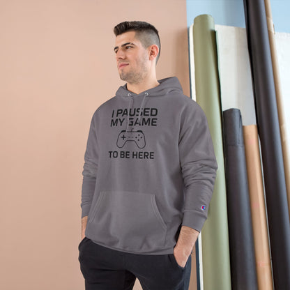 I Paused My Game to Be Here – Funny Gamer Hoodie for Men & Women, Perfect Gift for Gamers, Cozy Gaming Sweatshirt, Video Game Lover Apparel, Casual Gaming Style