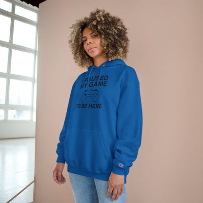 I Paused My Game to Be Here – Funny Gamer Hoodie for Men & Women, Perfect Gift for Gamers, Cozy Gaming Sweatshirt, Video Game Lover Apparel, Casual Gaming Style