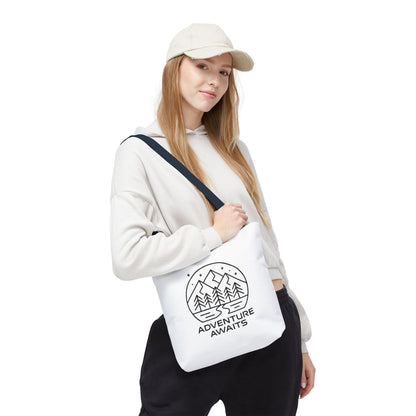 Adventure Awaits – Eco-Friendly Tote Bag for Nature Lovers, Travel Companion, Outdoor Enthusiast Gift, Camping Tote.