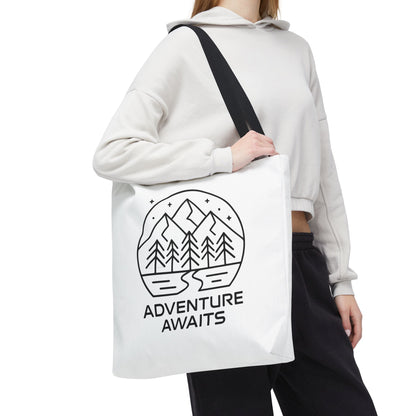Adventure Awaits – Eco-Friendly Tote Bag for Nature Lovers, Travel Companion, Outdoor Enthusiast Gift, Camping Tote.