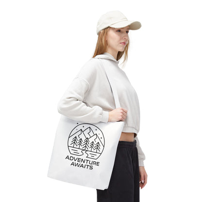 Adventure Awaits – Eco-Friendly Tote Bag for Nature Lovers, Travel Companion, Outdoor Enthusiast Gift, Camping Tote.