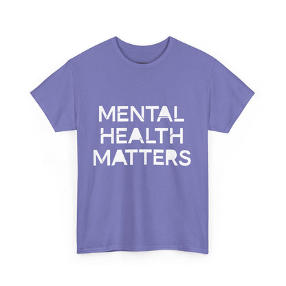 Mental Health Matters Unisex Heavy Cotton T-Shirt – Spread Awareness with Style