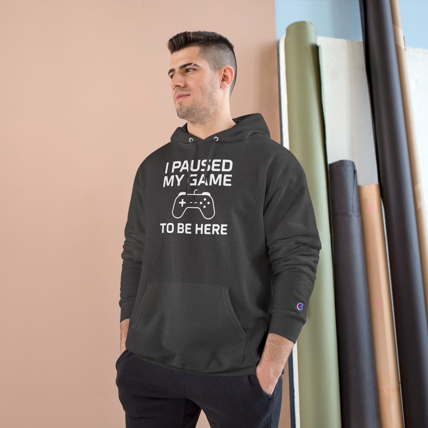 I Paused My Game to Be Here – Funny Gamer Hoodie for Men & Women, Perfect Gift for Gamers, Cozy Gaming Sweatshirt, Video Game Lover Apparel, Casual Gaming Style