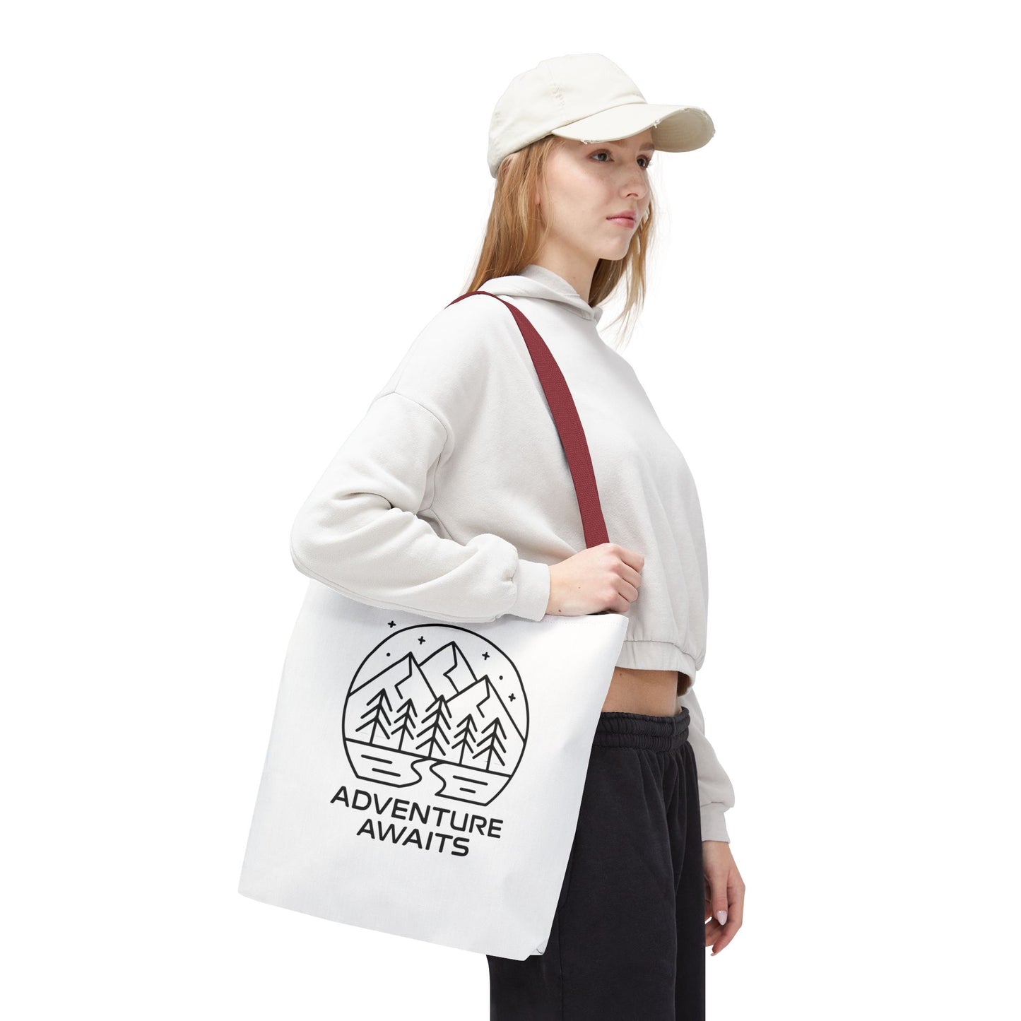 Adventure Awaits – Eco-Friendly Tote Bag for Nature Lovers, Travel Companion, Outdoor Enthusiast Gift, Camping Tote.