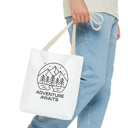 Adventure Awaits – Eco-Friendly Tote Bag for Nature Lovers, Travel Companion, Outdoor Enthusiast Gift, Camping Tote.