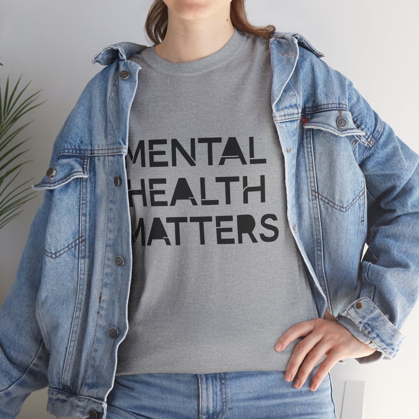 Mental Health Matters Unisex Heavy Cotton T-Shirt – Spread Awareness with Style