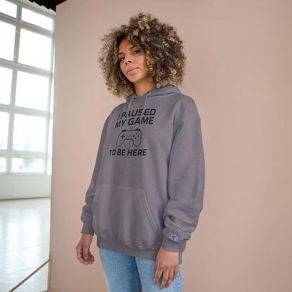I Paused My Game to Be Here – Funny Gamer Hoodie for Men & Women, Perfect Gift for Gamers, Cozy Gaming Sweatshirt, Video Game Lover Apparel, Casual Gaming Style